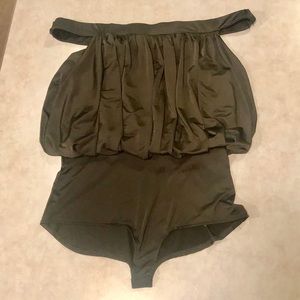 Olive green bodysuit